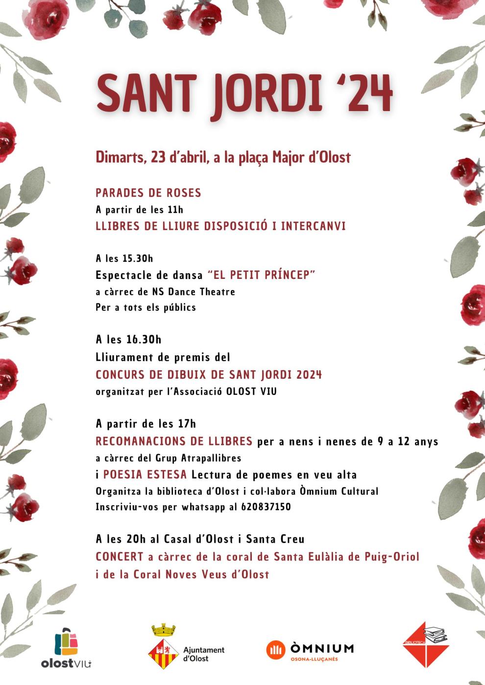 Diada de Sant Jordi a Olost